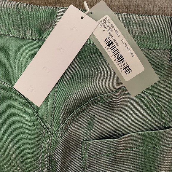 Area Straight Leg Metallic Trousers , brand New . Sold out - Picture 4 of 7